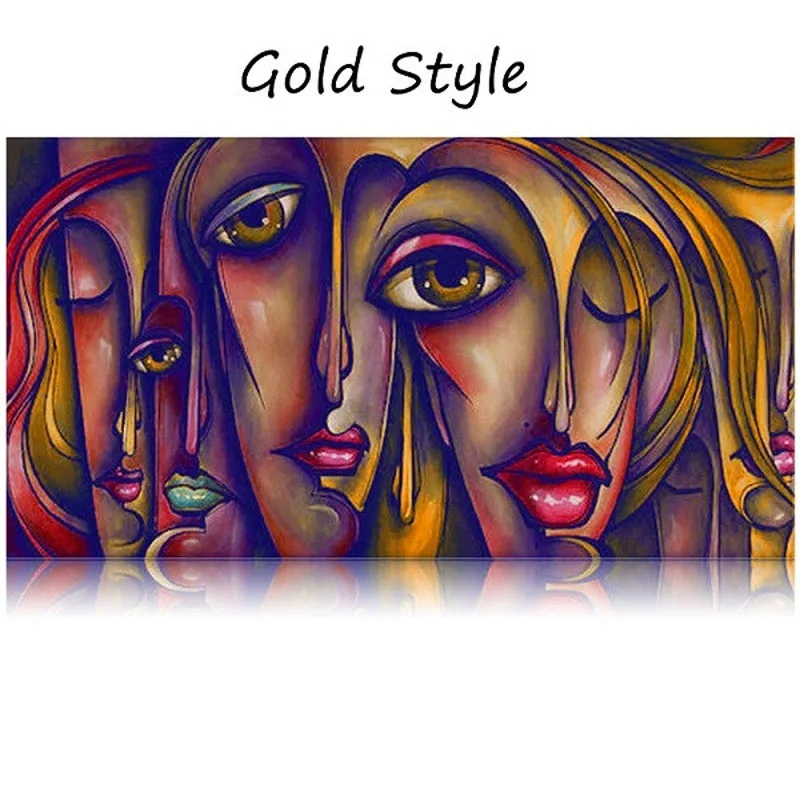 Чистая ручная роспись маслом на холсте люди секс девушка большие глаза настенное