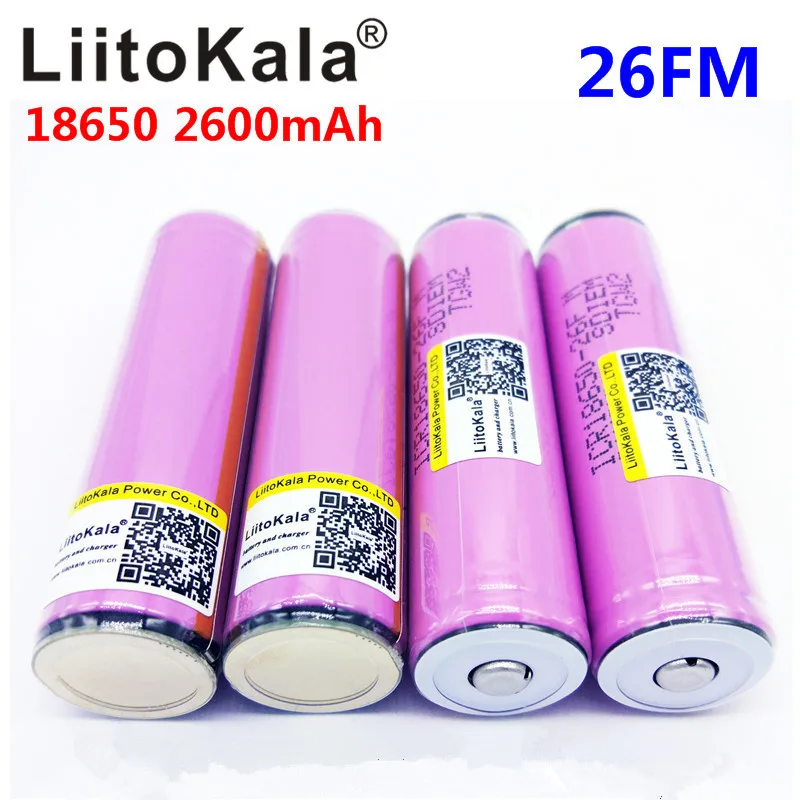LiitoKala ICR18650 26FM 3 7 В 18650 2600 мАч батарея с литиевой батареей защитная пластина ядро/1