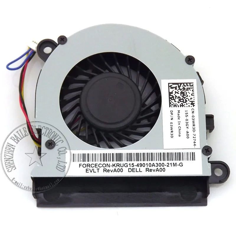 Вентилятор охлаждения для Dell Latitude 5520 E5520 E5520M cpu fan DC5V 0.4A 5.5CFM DFS470805WLOT new5520