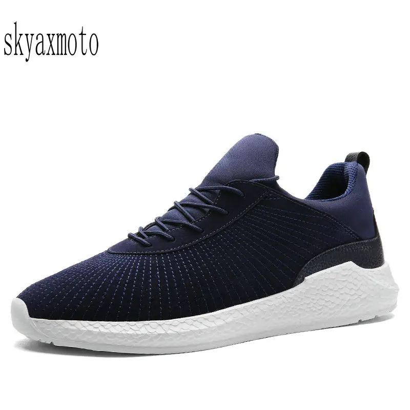 

Skyaxmoto Men's shoes summer trend 2018 new running shoes Korean wild breathable men's mesh sports shoes men