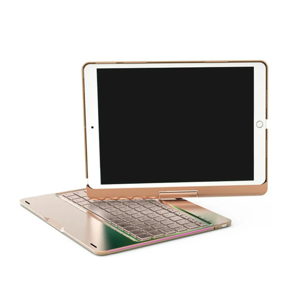 Беспроводная алюминиевая клавиатура с Bluetooth Чехол для IPAD PRO 9 7/10 5 дюйма 360