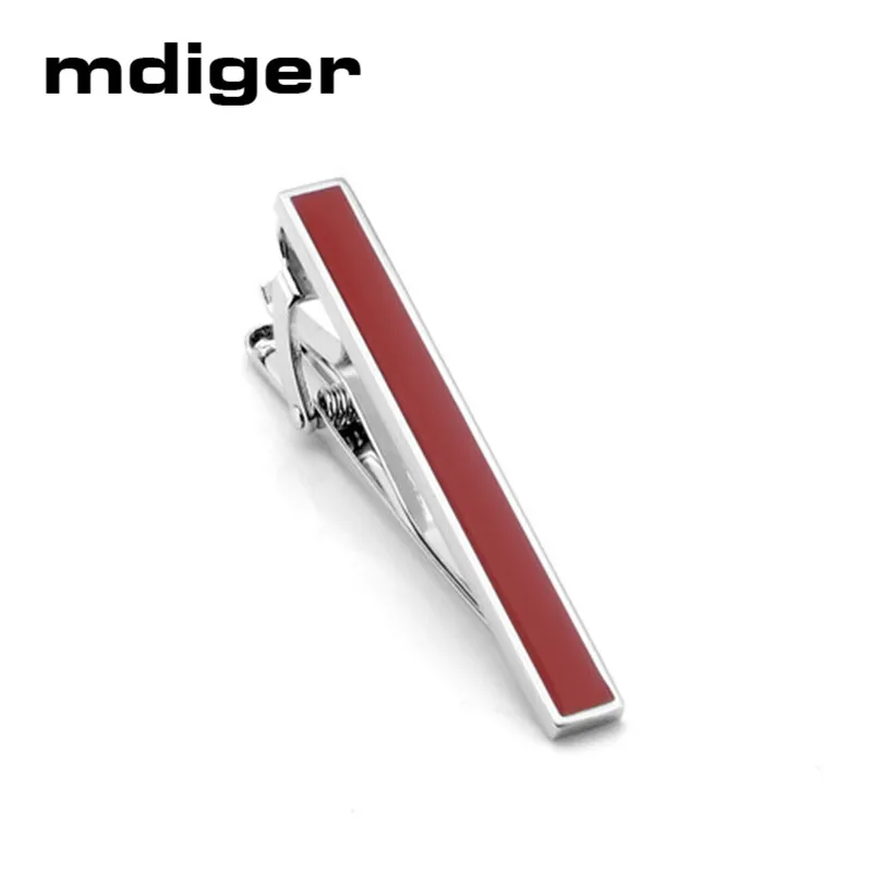 Mdiger, модные Зажимы для галстука, зажимы для галстука для мужчин, красные, черные, синие Зажимы для галстука, капли клея, Бизнес Стиль, свадьба, мужской костюм, аксессуары для рубашки - Окраска металла: Red