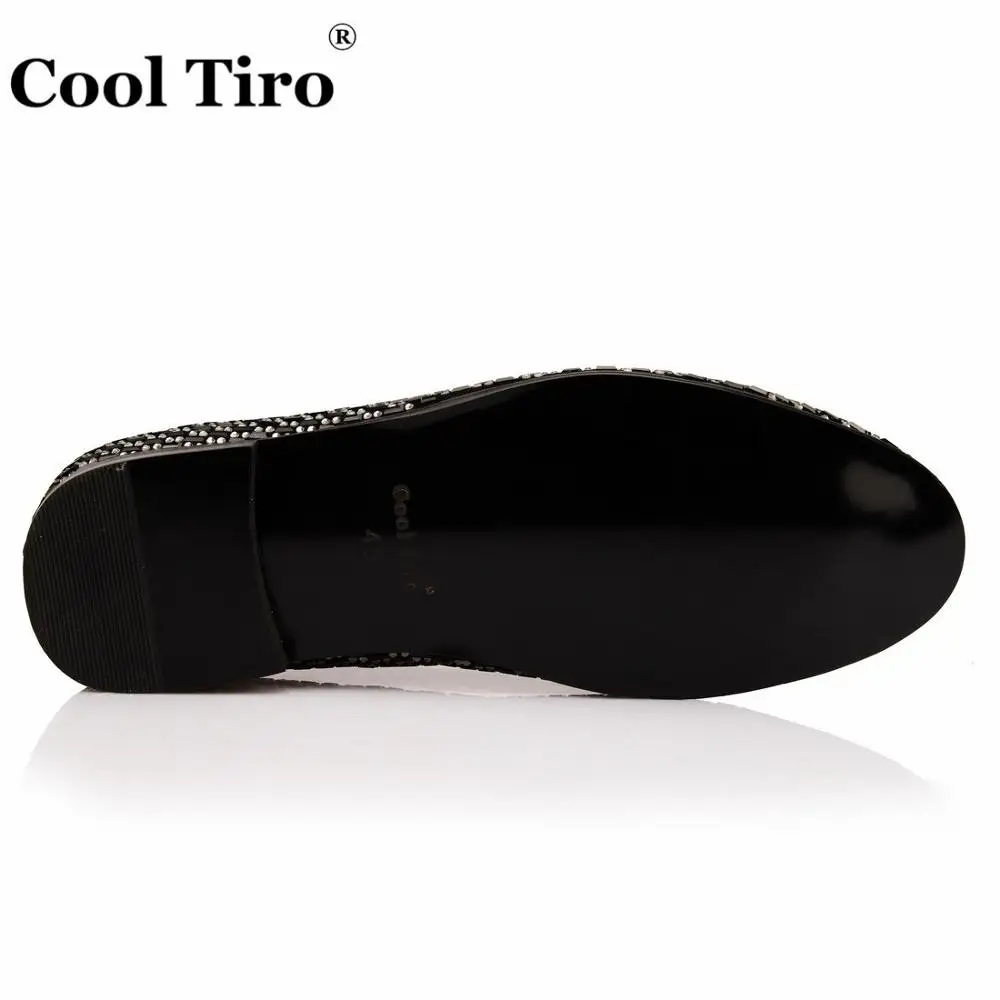 Мокасины мужские замшевые Квадратные Туфли в горошек со стразами повседневная