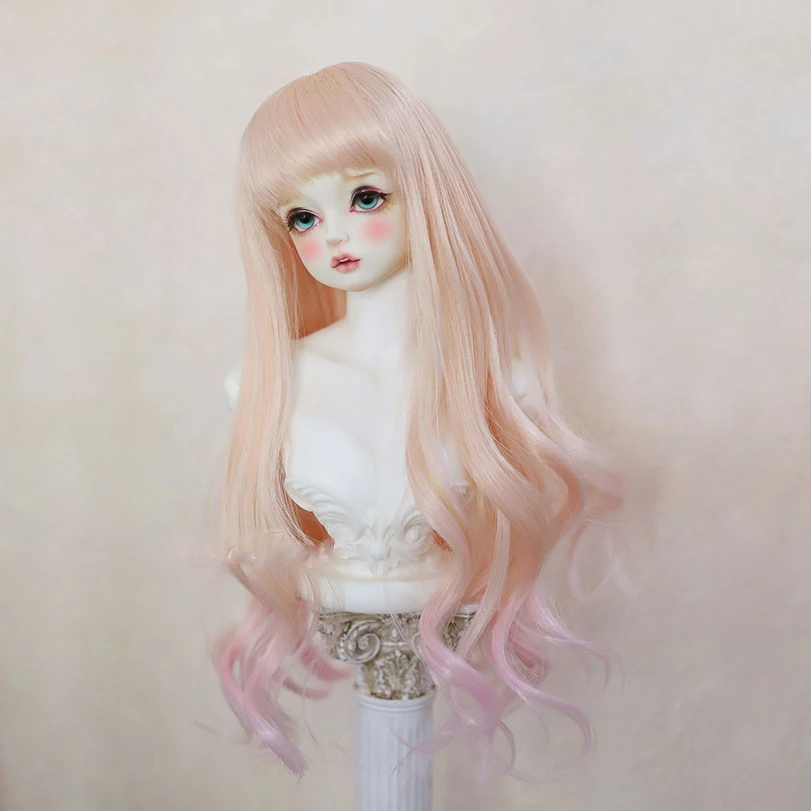 Bybrana BJD парики для девочек 1/3 1/4 1/6 SD высокотемпературные волосы вьющиеся длинные