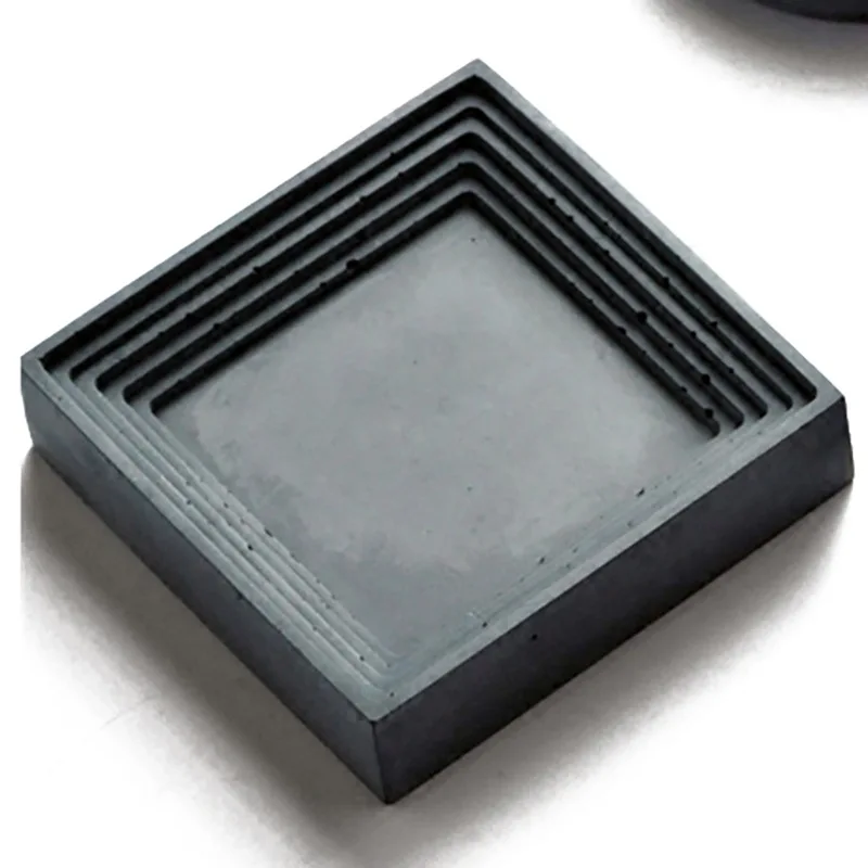Square Clear-faced Concrete Desktop Placement Pallet mold handmade flowerpot tray maker DIY cement silicone molds | Дом и сад