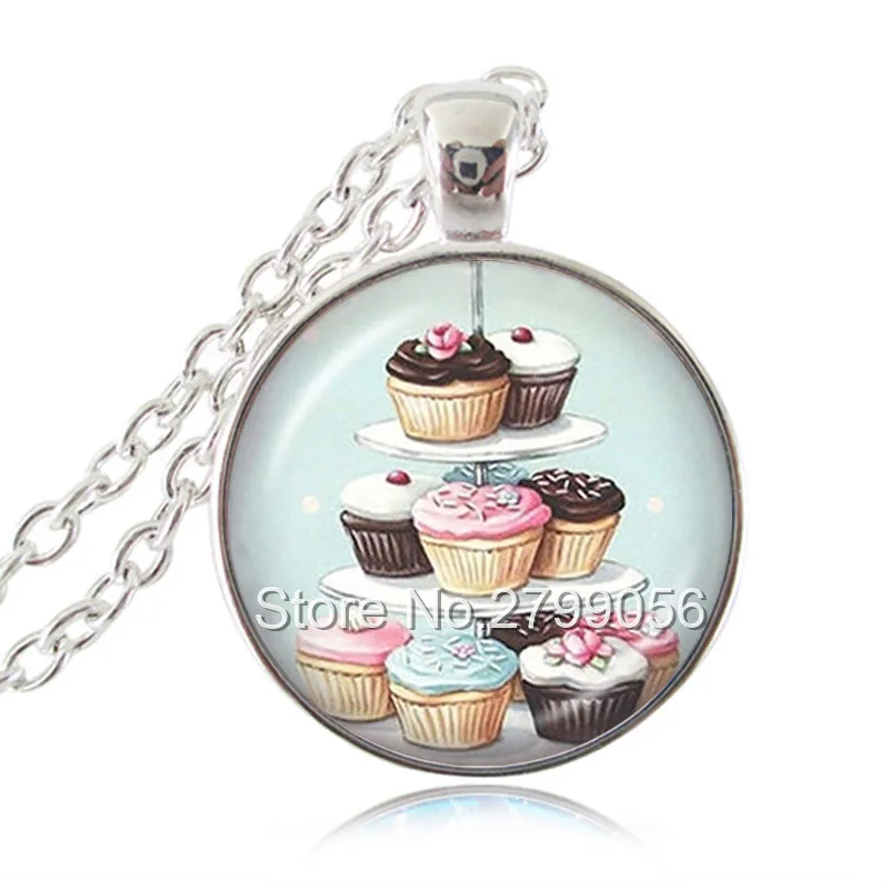 Милая подвеска с кексом маленький леденец кулон сладкий десерт художественное