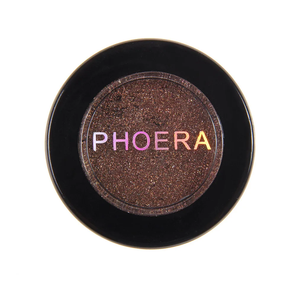 PHOERA, Новое поступление, блестящие мерцающие тени для век, одиночные тени для век, металлик, пигментированные, водонепроницаемые, макияж, тени для век, косметика