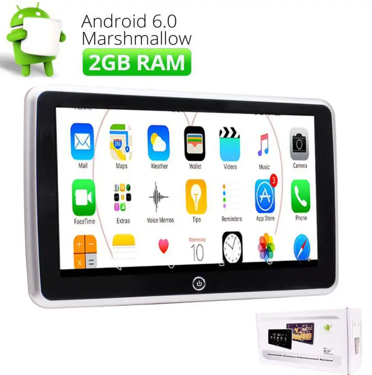 10 1 &quotзадняя система развлечений на сиденье Система Android подголовник видео с wifi