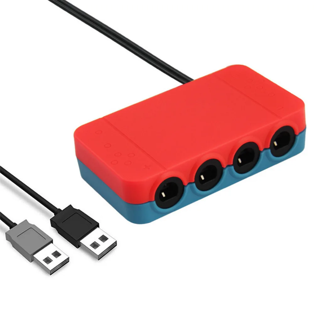 Адаптер контроллера 3 в 1 для GameCube адаптер конвертер Nintendo с двумя USB кабелями