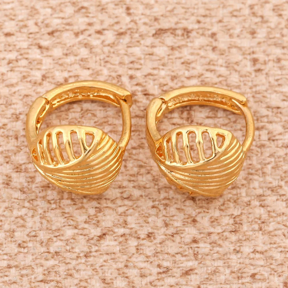 Оптовая продажа женские серьги золотого цвета эфиопское Эритрейское ювелирное