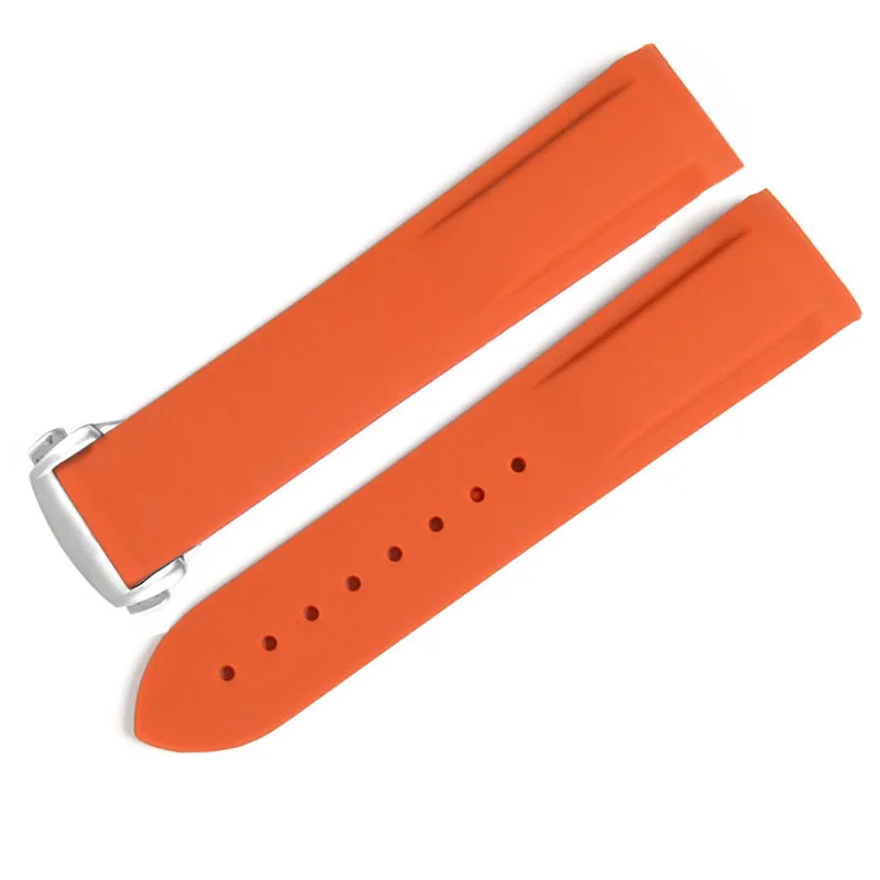 orange polish Водонепроницаемый резиновый силиконовый ремешок для часов Omega AT150 20 мм 22 мм Sea Master 300 черный синий океан спортивный человек 8900+ Инструменты - Цвет ремешка: orange polish