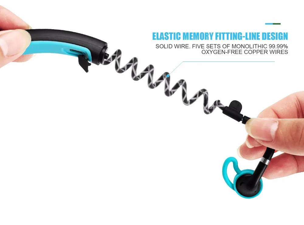 Беспроводные наушники Stick Spring эластичные Bluetooth-наушники прозрачная Музыкальная