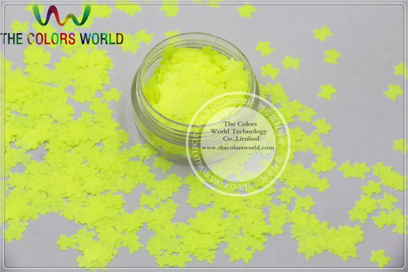 

Solvent Resistant Neon Yellow Color Turtle Animal Shape Glitter for Nail Polish and DIY decoration 1Pack =50g