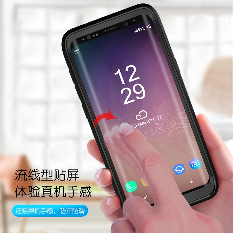 Бронированный чехол с полной защитой 360 для Samsung Galaxy S10 Fundas S8 S9 Plus Lite Note10 Прозрачный