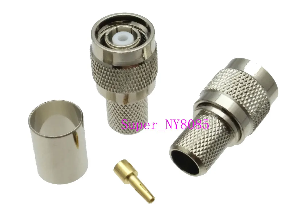 

Connector RP.TNC male jack crimp RG8 RG213 LMR400 RG214 cable straight