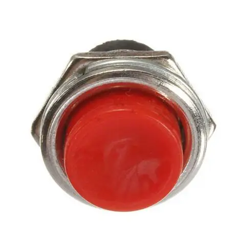 5 шт. Новый Мгновенный кнопочный переключатель красный цвет 3 А 125 в выключенный