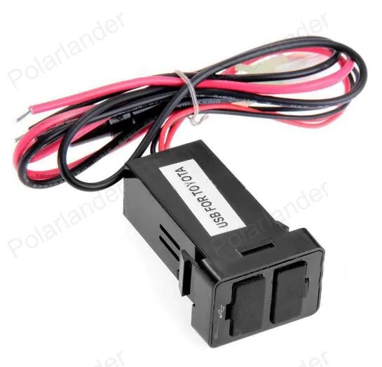 Автомобильное зарядное устройство для Toyota 5V 2.1A с двумя usb-портами автомобильный