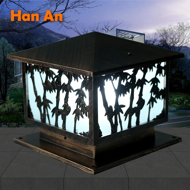 Колонна фары крыльцо свет фонари Жилая вилла двора настенный светильник садовый