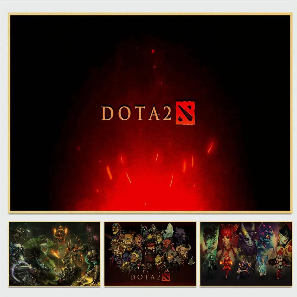 DOTA 2 ретро постер винтажный на стену Декор для дома общежития интерьерное ручной