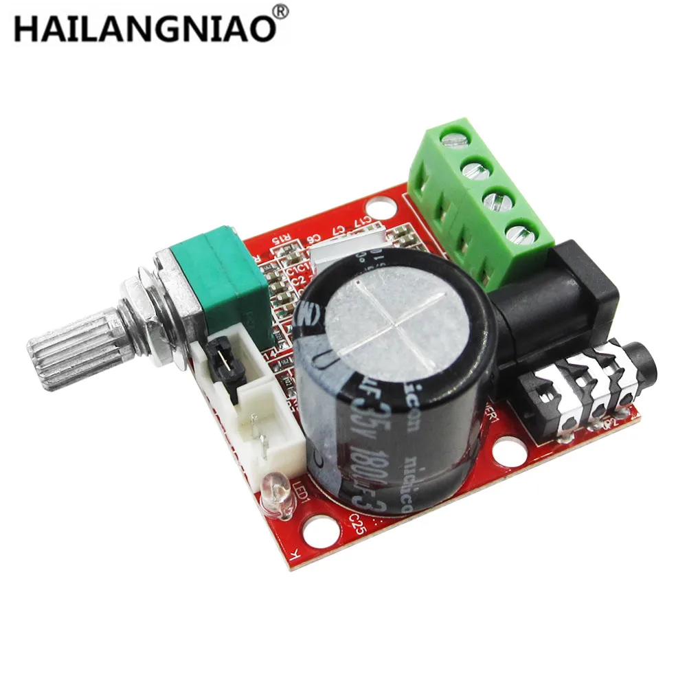 12 В Mini Hi Fi PAM8610 аудио стерео усилитель платы 2X10W двухканальный D Класс по самой