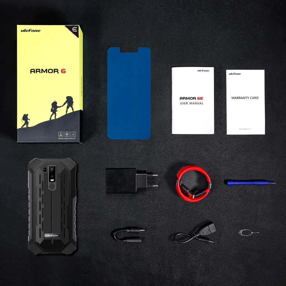 Смартфон Ulefone Armor 6E защищенный IP68 Android 9 0 6 2 дюйма Helio P70 4 + 64 ГБ Face ID NFC|Смартфоны| |