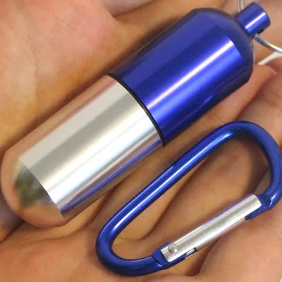 

Mini Metal Medicine Box Multi-function Sealed waterproof Storage Bottle outdoor Portable life-saving Pill take