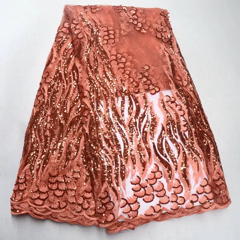 FolaSade последняя африканская кружевная ткань модные блестки вышитые в нигерийском