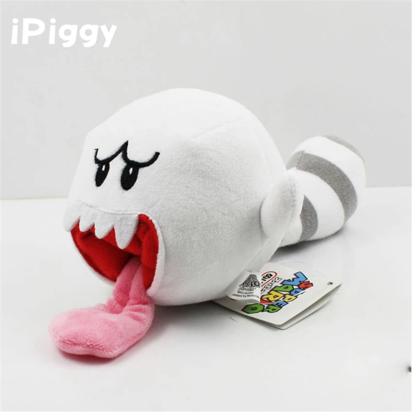 8inch 20CM Tanooki Tail Boo Ghost Soft Toy Stuffed Animal 1PCS Super Mario Bros 3D Land Plush | Игрушки и хобби