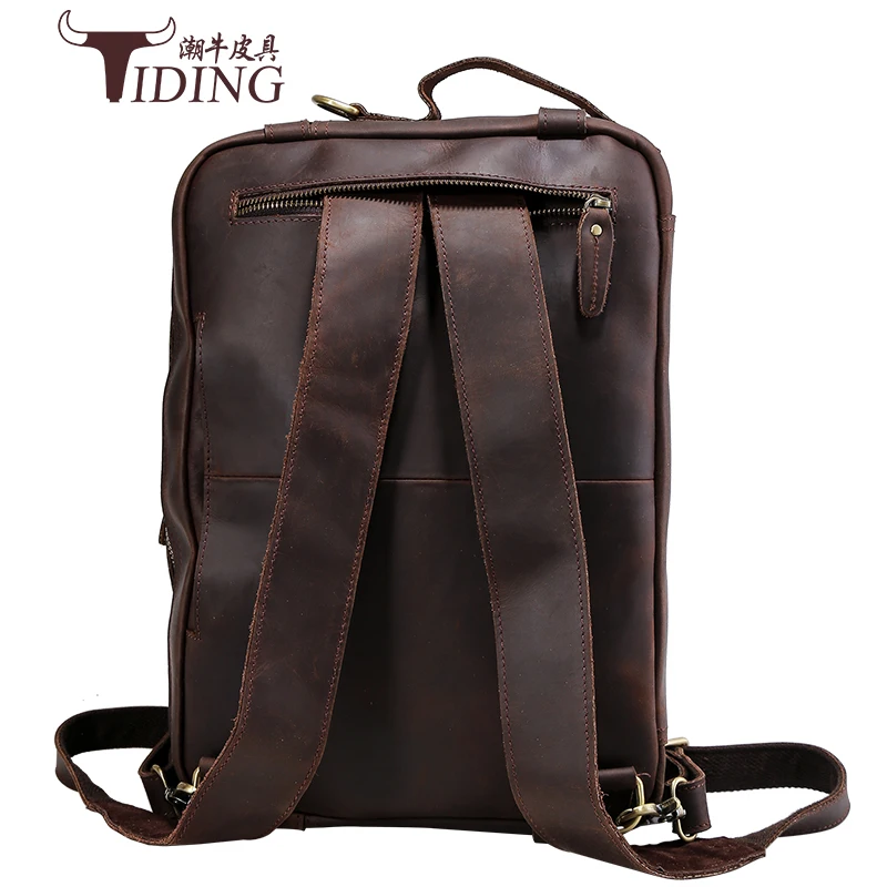 Рюкзак Crazy Horse мужской из натуральной кожи многофункциональный|backpack travel bag|backpack