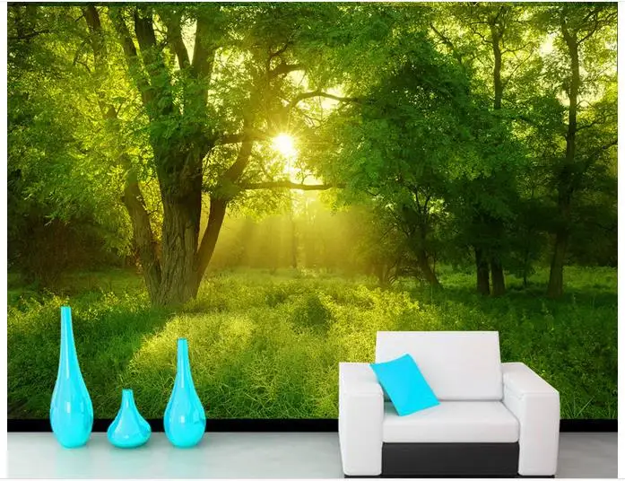 Индивидуальные 3d фото обои для стен 3 d настенные фрески природный ландшафт лес