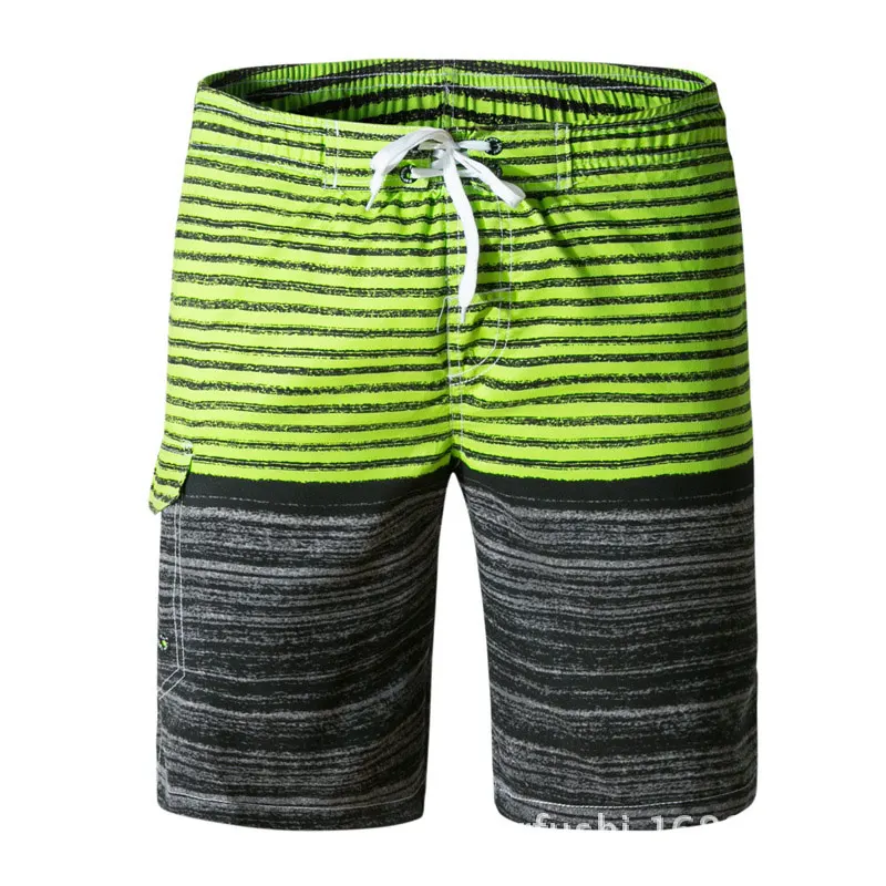 07 green black Мужские пляжные шорты, брендовые шорты для серфинга, мужские пляжные шорты, Мужской купальный костюм, мужские плавки, летние пляжные шорты для купания - Цвет: 07 green black