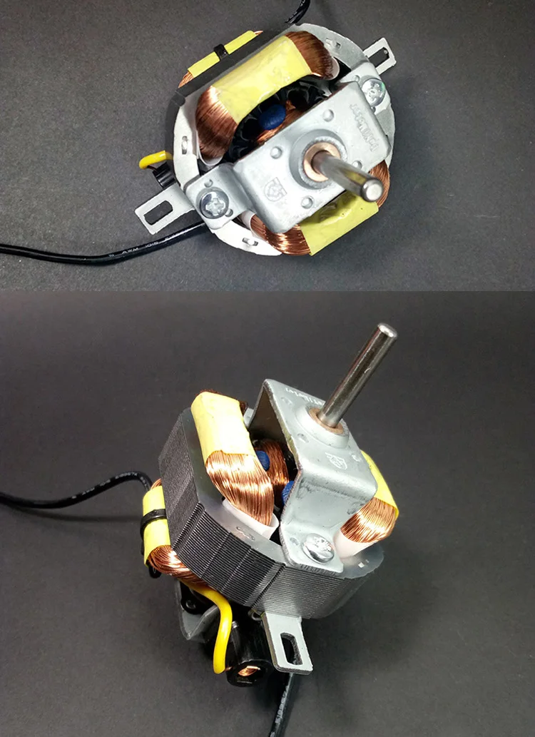 Универсальный двигатель переменного тока из чистой меди с лопастями вентилятора