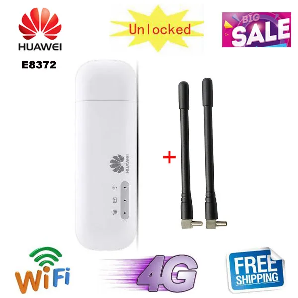 Оригинальный разблокированный мобильный телефон Huawei E8372 150 Мбит/с 4G LTE Wi Fi модем