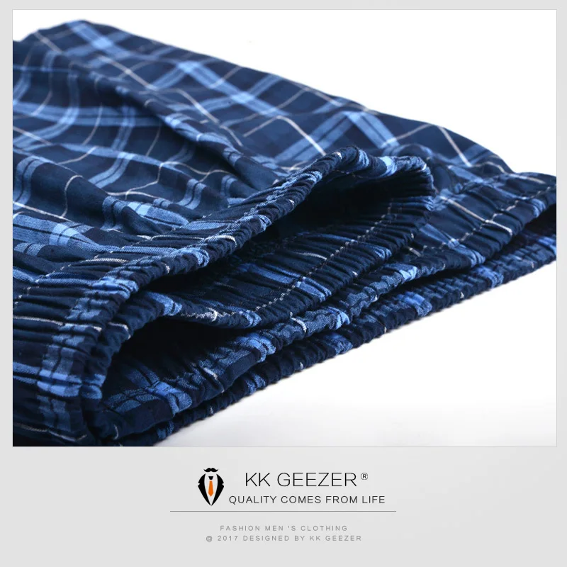 Мужские клетчатые трусы боксеры 4 шт./лот мягкие свободные хлопковые шорты в