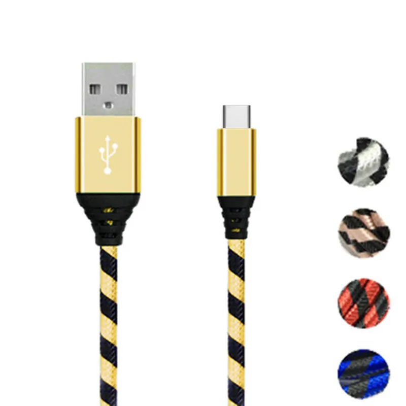 Короткое зарядное устройство с металлическим корпусом 2 м USB 3 0 Type C быстрая