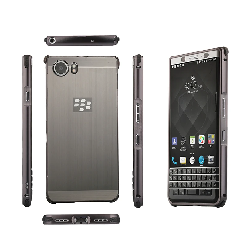 Чехол для телефона Blackberry KEY две металлические алюминиевые рамки с матовой задней