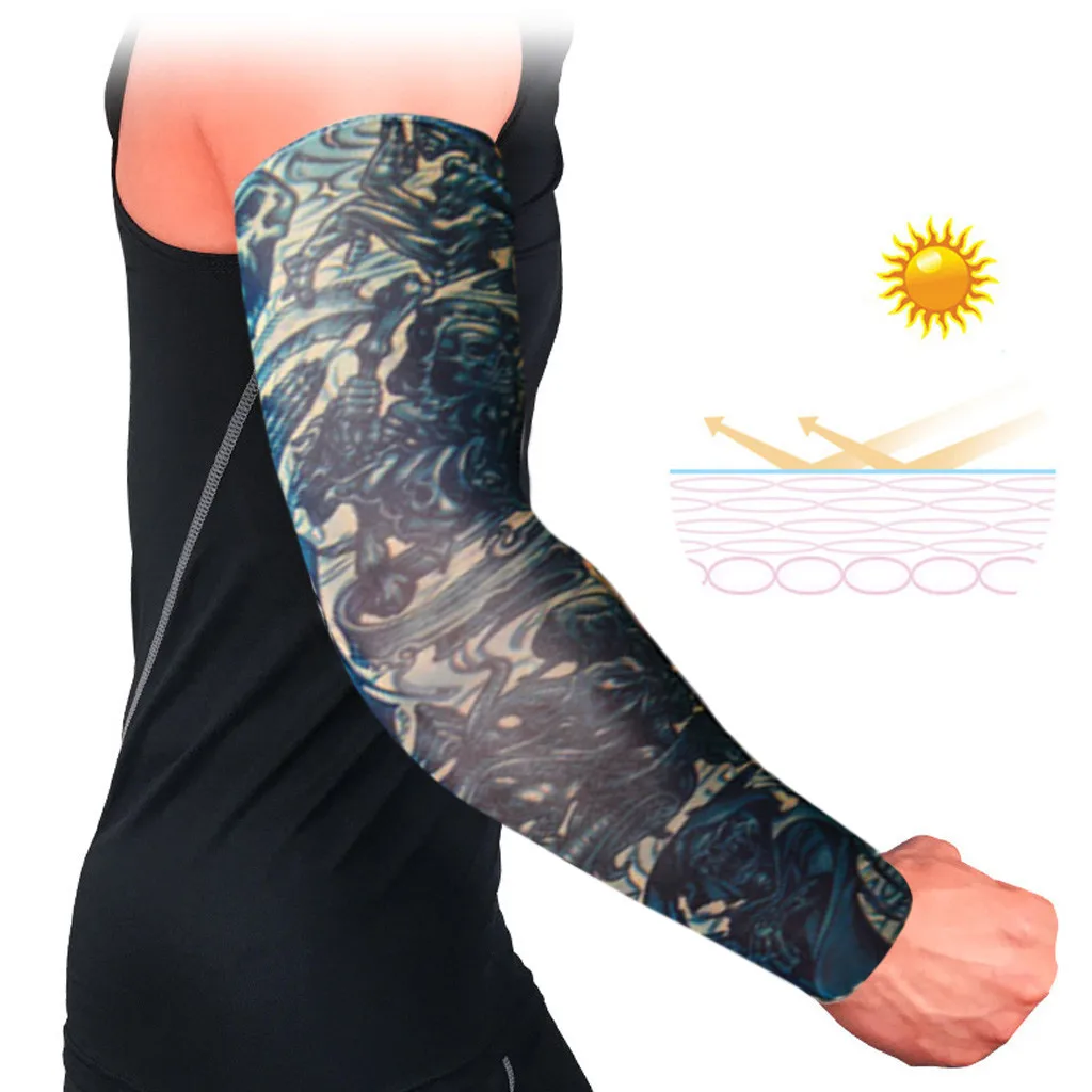 JAYCOSIN Street Wind Tattoo 1 шт. рукав на руку воздухопроницаемый противоскользящий манжет
