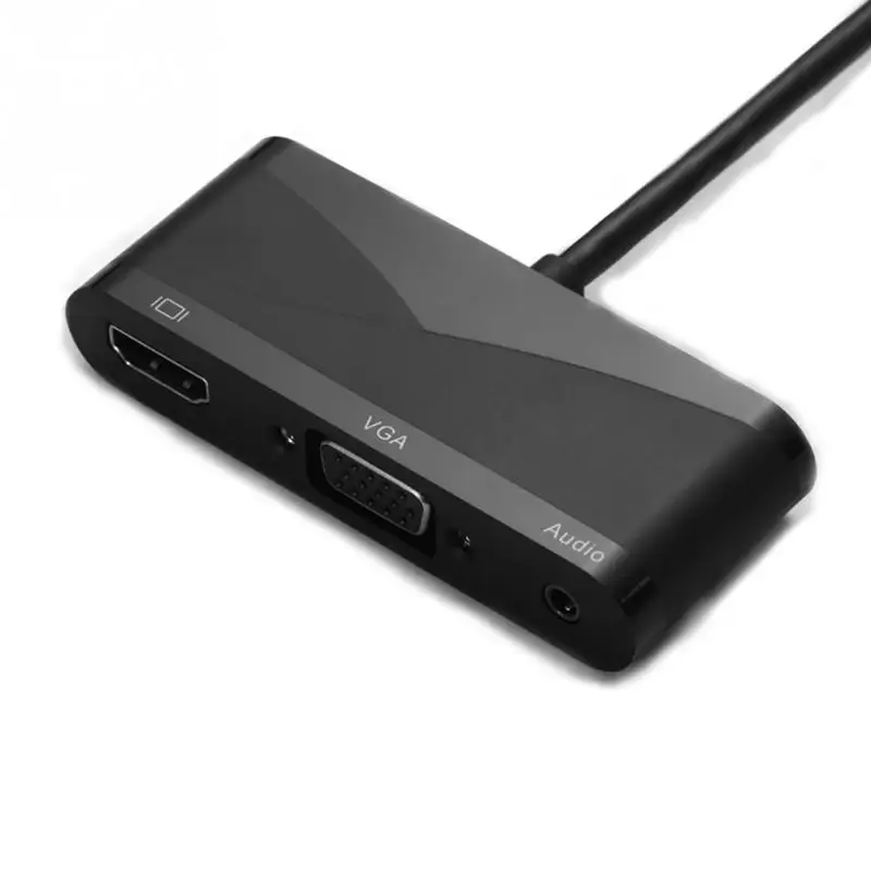2018 распродажа новинок USB3.1 Тип C к HDMI VGA с аудио c HD линии адаптер|usb3.1 type-c|type-c hdmivga vga |