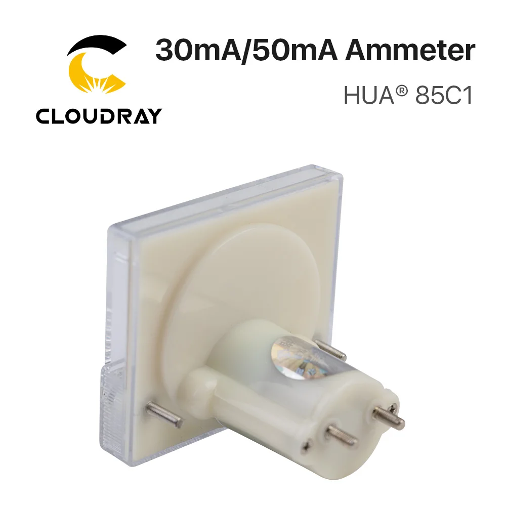 Амперметр Cloudray 30mA 50mA HUA 85C1 DC 0 аналоговая панель измеритель тока для CO2 лазерной