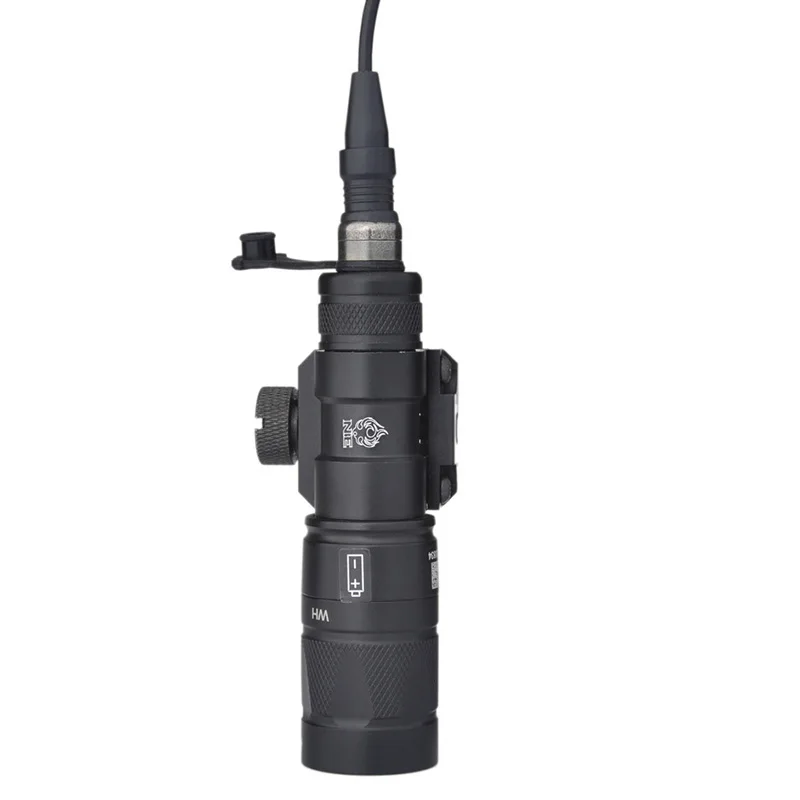 SEIGNEER Hunting Tactical flashlight with tail switch M300W Q5 KM1-A Scout Light Full Version (Strobe Output Ver.) black DE | Спорт и