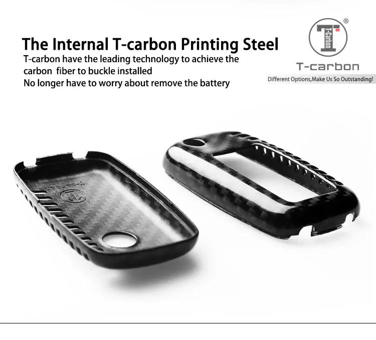 T-carbon чехол для ключей из углеродного волокна для Sagitar Tiguan Bora Largos Passat POLO