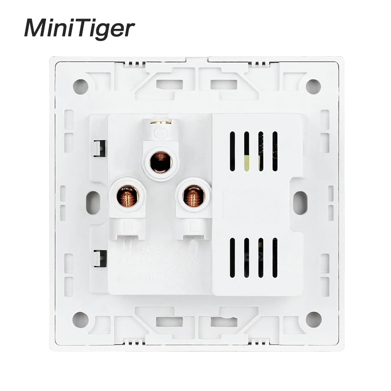Minitiger Universal Standard Wall Power Socket Dual Switched USB Charging Port For Mobile Phone 2.1A Output LED Indicator | Обустройство