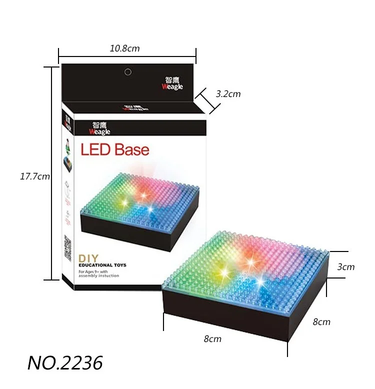 Витрина для мини блоков игрушек ПВХ дисплей строительных игрушки светодиодные