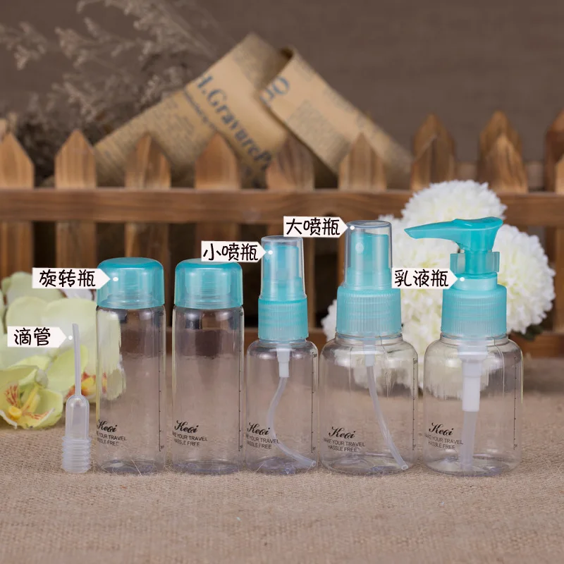 5 pc boxes Environmental protectiontravel sets plastic Empty bottles Pressing bottle spray XM-23 | Дом и сад