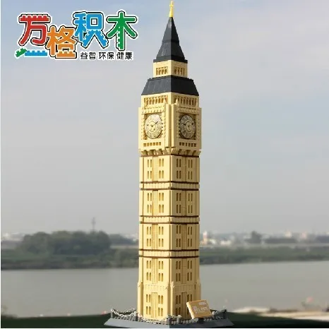 Wange model building kits compatible with lego city big ben 929 3D blocks Educational &amp toys hobbies for children | Игрушки и хобби