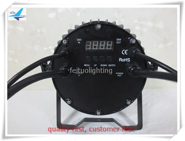 Бесплатная доставка Водонепроницаемый светодиодный плоский par 9x10 Вт rgbw 4в1 led Мини