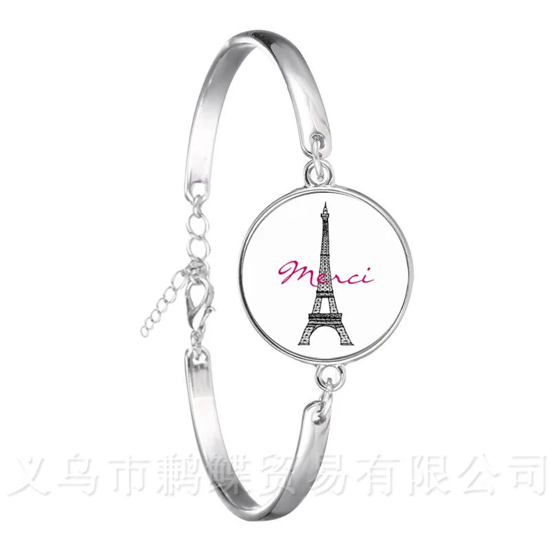 

Teachers Gifts Handmade Bracelet 18mm Glass Cabochon Super Maitresse Merci Maitresse Bangle Jewlery For Women Girls Best Gift