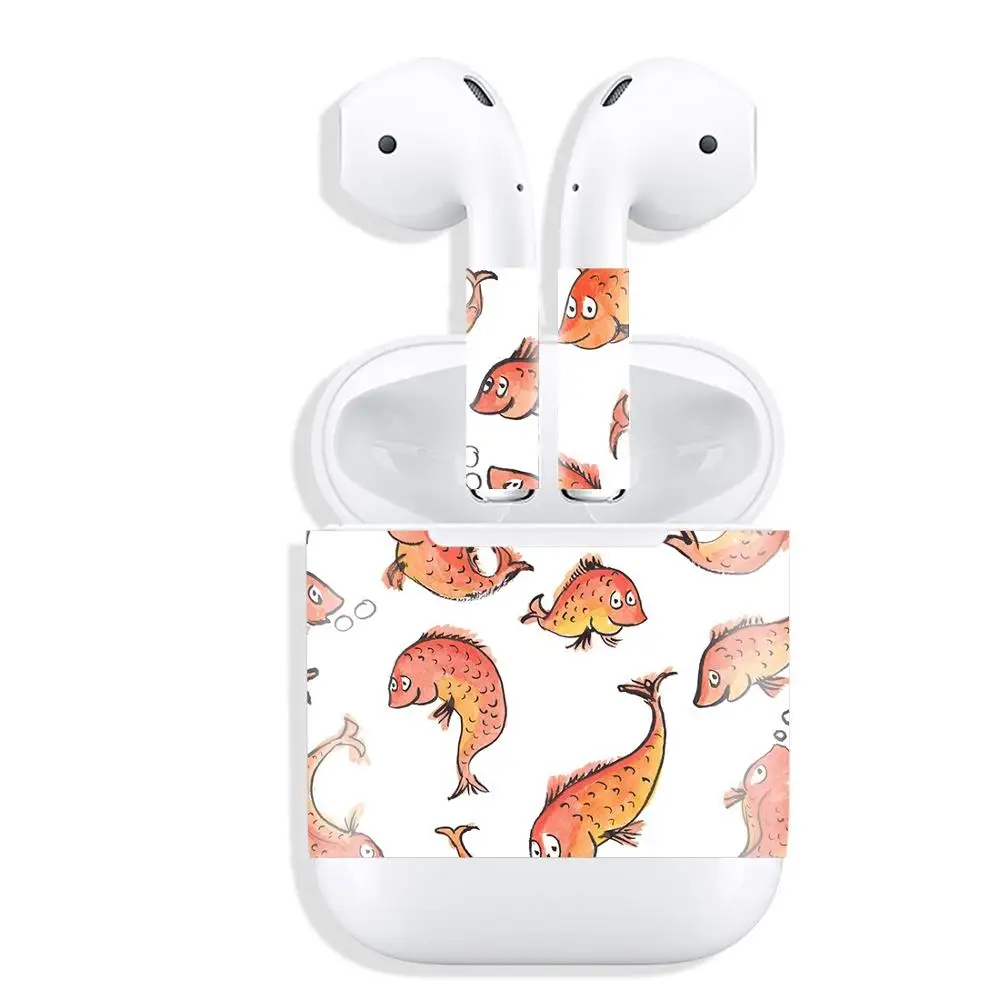 070 Выпуск защитный виниловый EKIND стикер наушники для Apple AirPods шкуры съемный клей декоративная пленка на голову - Цвет: 070