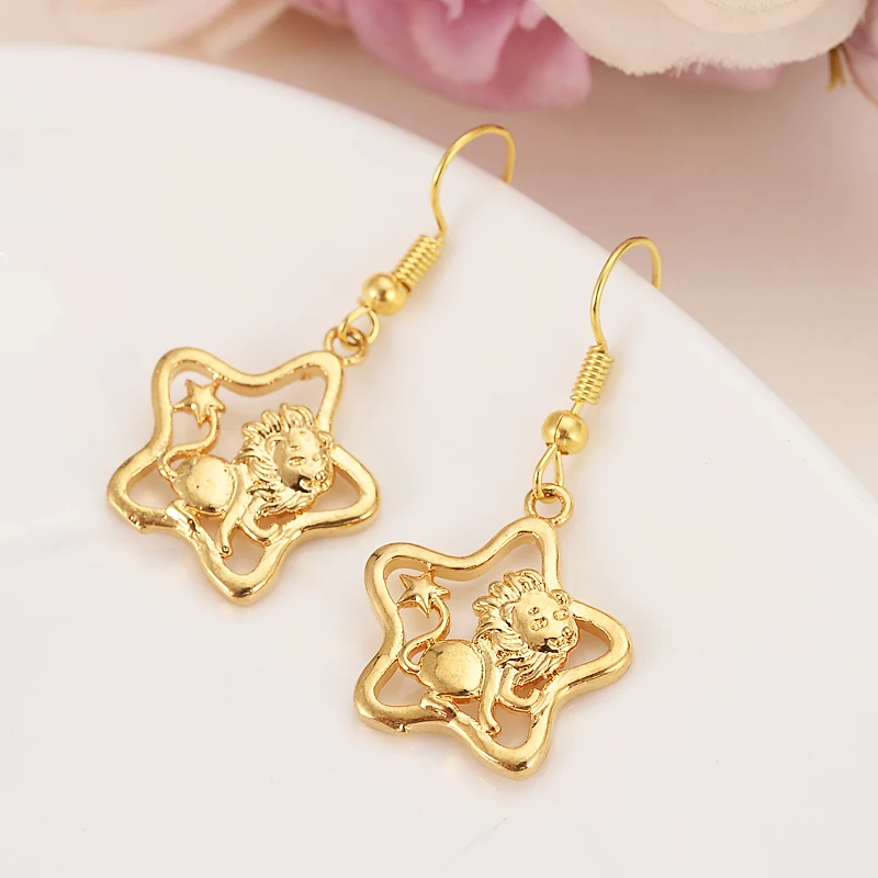 Gold jewelry Twelve Constellations pendant Necklaces for Women Girls charms diy Horoscope Star Sign Jewelry kids Bijoux gifts | Украшения и
