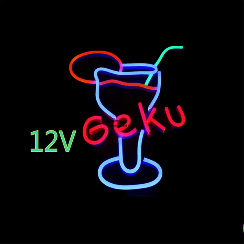 Светодиодная неоновая гибкая трубка 5 метров входная светодиодная вывеска 12 В